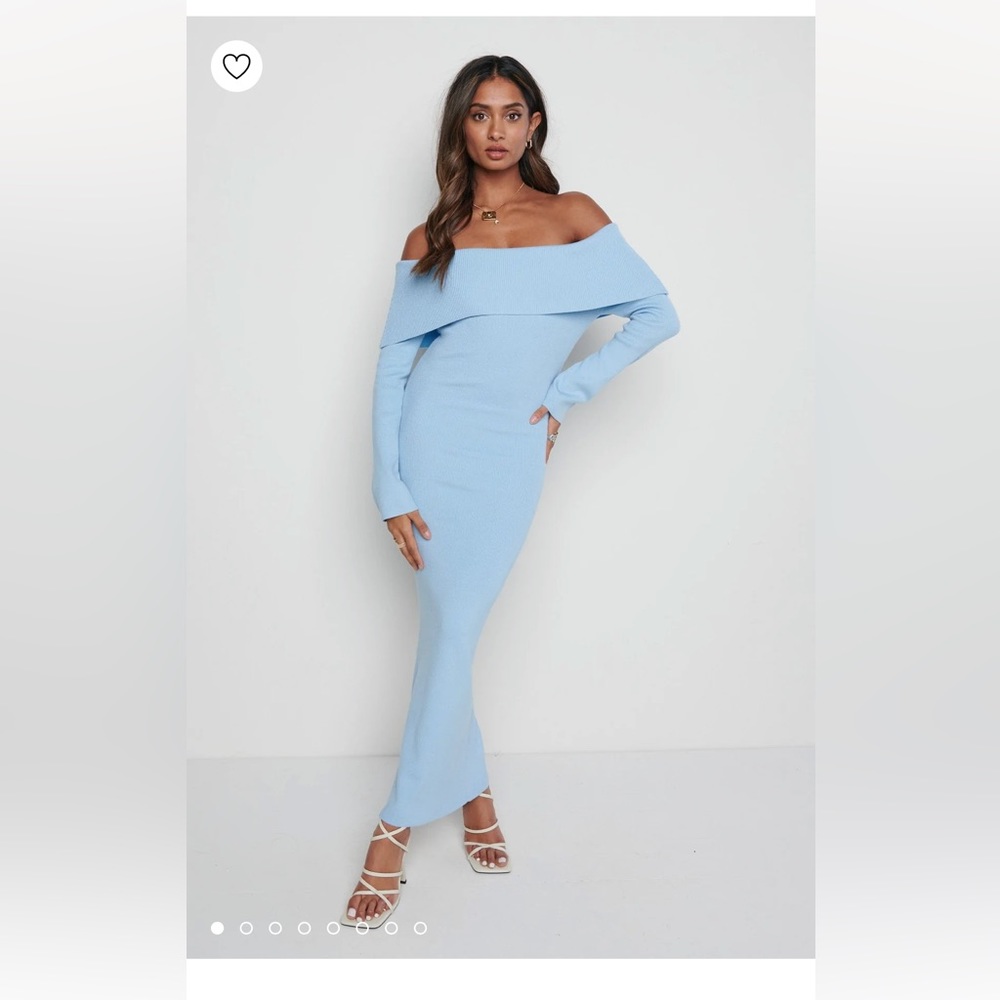 PRETTY LAVISH- Soreya Bardot Knit Dress